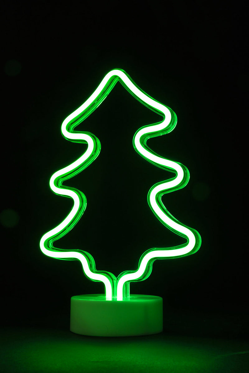 Albero di Natale Luminoso Neon a Led H29,5 cm Soriani Verde-2