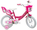 Bicicletta per Bambina 14" 2 Freni  Barbie Rosa-1