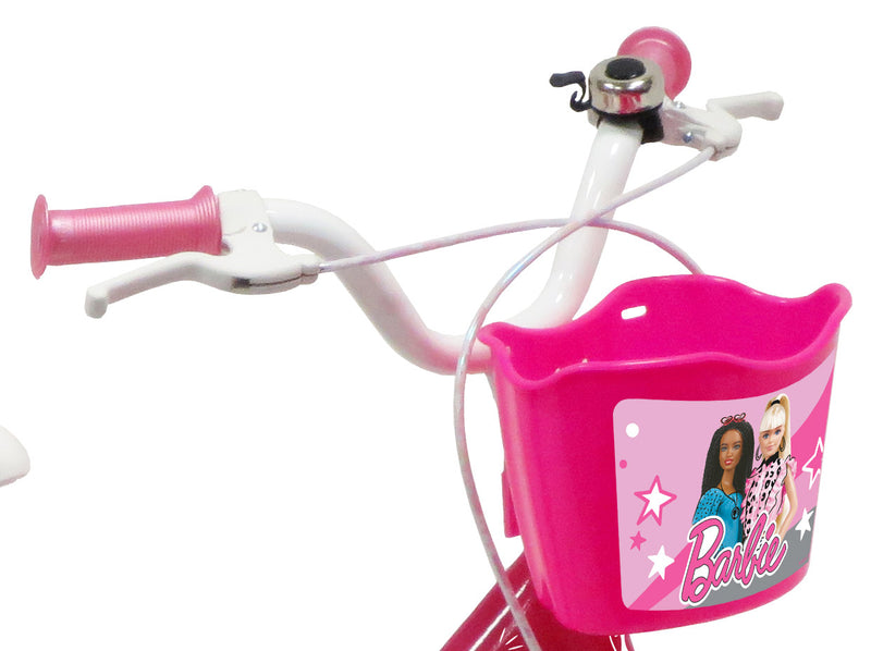 Bicicletta per Bambina 14" 2 Freni  Barbie Rosa-4