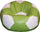 Poltrona a Sacco Pouf Ø100 cm in Similpelle Baselli Pallone da Calcio Verde Limone e Bianco