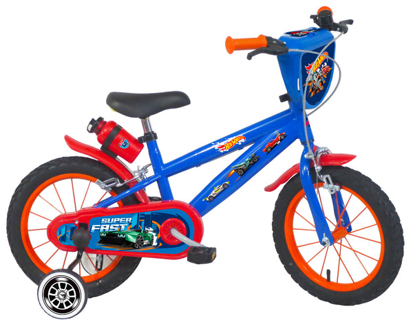 prezzo Bicicletta per Bambino 14” 2 Freni Hot Wheels Blu