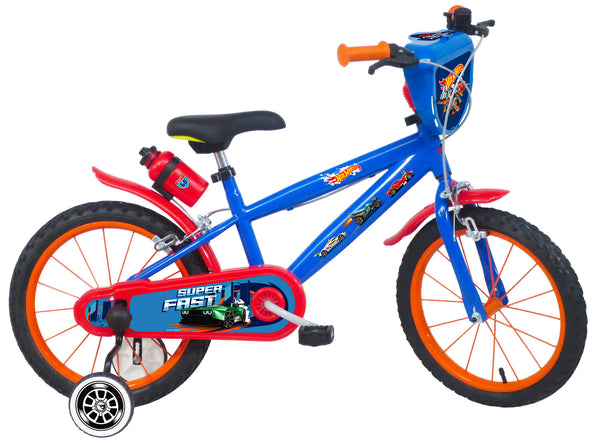 sconto Bicicletta per Bambina 16” 2 Freni Hot Wheels Blu