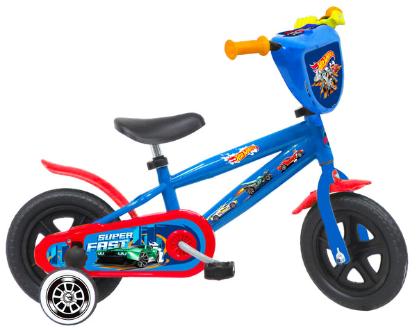 Bicicletta per Bambino 10” Senza Freni Gomme in EVA Hot Wheels Blu prezzo