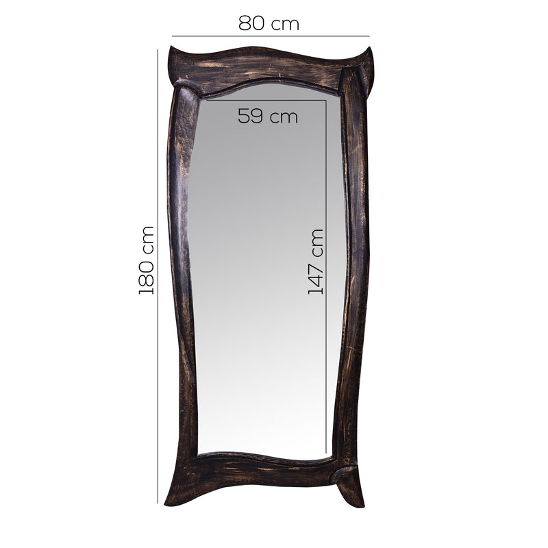 Specchio Magik Plus Oro Nero 180-4