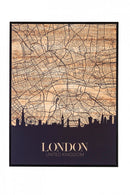 Quadro Città di Londra 60x3,2x80 cm in Stampa su Tela-1