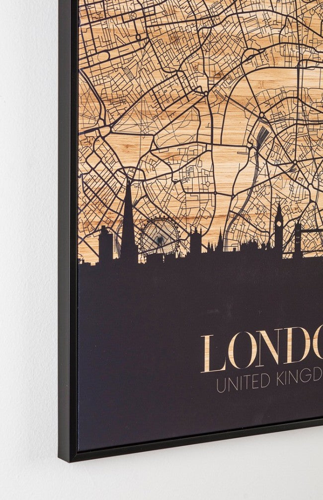 Quadro Città di Londra 60x3,2x80 cm in Stampa su Tela-2