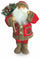 Pupazzo Babbo Natale Luminoso con Aghi di Pino 6 Led in Stoffa H46 cm Soriani Rosso