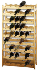 Cantinetta Portabottiglie 54 Bottiglie di Vino 63x27x120 cm in Legno di Pino-1