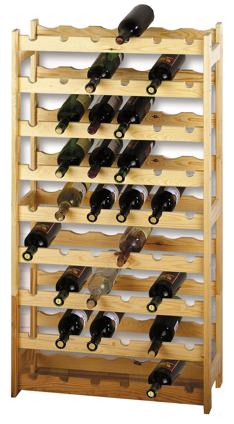 Cantinetta Portabottiglie 54 Bottiglie di Vino 63x27x120 cm in Legno di  Pino – acquista su Giordano Shop