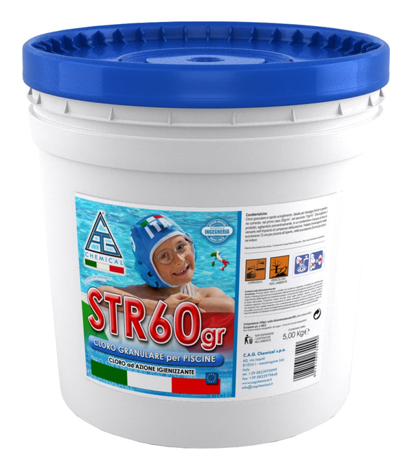 Cloro in Polvere per Piscina 5 Kg Cag Chemical STR60 sconto