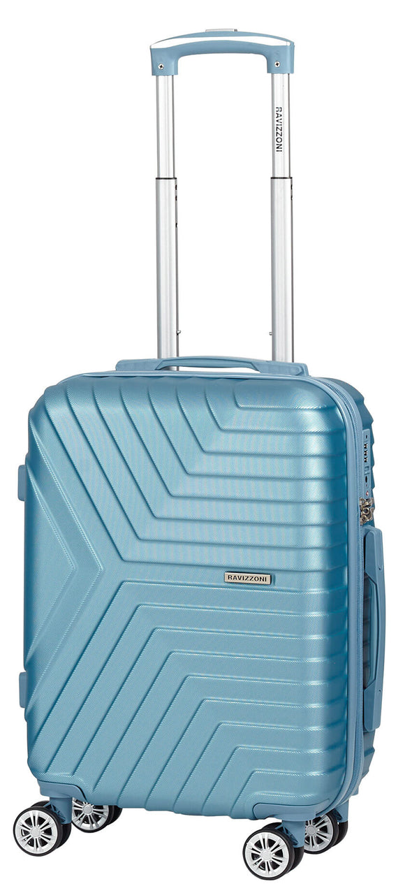 acquista Trolley Valigia Bagaglio a Mano Rigido in ABS 4 Ruote TSA Ravizzoni Picasso Blu