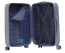 Set 3 Valigie Trolley Rigide in ABS 4 Ruote TSA Ravizzoni Picasso Blu-3