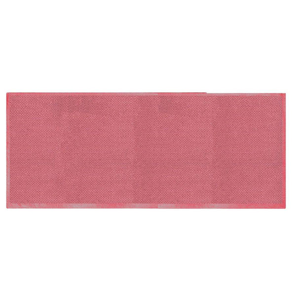 Tappeto Bagno Design Trama Semplice 50x150 cm in Cotone Rosso Marsala prezzo