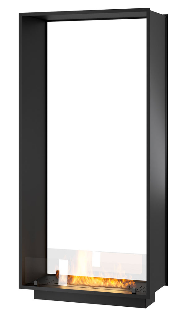 Camino a Bioetanolo da Incasso 83,5x163,5x35 cm Bifacciale 2 Side 1600 Slim Verticale Nero con Vetro online
