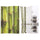 Paravento Separè 3 Pannelli 120,6x2,5xh180 cm Stampa Bambù Verde