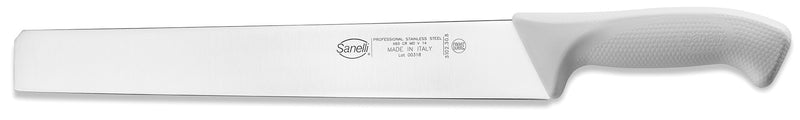 Coltello per Salumi e Formaggi Lama 30 cm Manico Antiscivolo Sanelli Skin Bianco-1