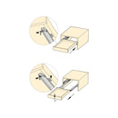 Guide a Scomparsa Silver per Cassetti ad Estrazione Totale P300 Zincato Bianco Acciaio Emuca-3