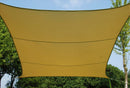 Tenda a Vela Ombreggiante Quadrata 500x500 cm in Poliestere 160 Gr/Mq Bauer Ecrù-1