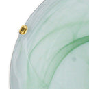 Plafoniera Tonda 50 cm Vetro Sfumato Verde Lampada Classica E27 Ambiente 32/04410-2