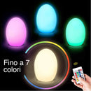 Lampada da Tavolo Forma Uovo LED 7 Colori RGB Telecomando Luce Notte Comodino Grundig-3