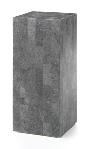 Tavolino da Salotto 35x35xH80 cm in Pietra fossile Inay Grigio online