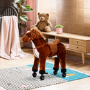 Cavallo Cavalcabile per Bambini con Suoni Marrone -4