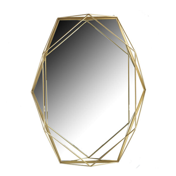 sconto Specchio in Metallo oro cm 38,5x50xh6,5