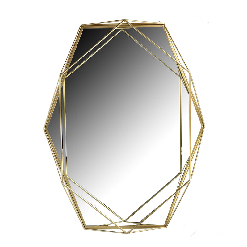 Specchio in Metallo oro cm 38,5x50xh6,5-1