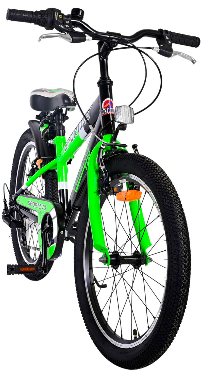 Bicicletta MTB Ragazzo 20” 7V in Metallo Sportivo Verde-8