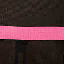 Trampolino Tappeto Elastico per Bambini Ø161x163 cm con Rete di Sicurezza e Corde Elastiche Rosa-9