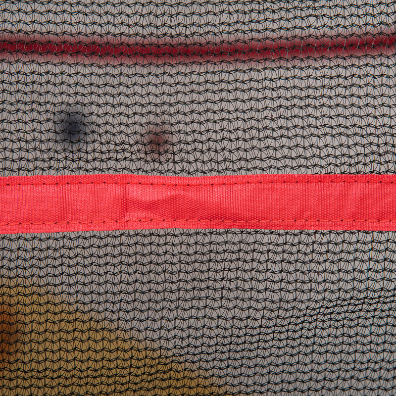 Trampolino Tappeto Elastico per Bambini Ø163x163 cm con Rete di Sicurezza e Corde Elastiche Rosso-9