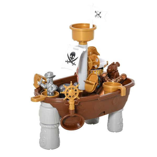 acquista Nave dei Pirati Giocattolo per Bambini 45,5x30x57,5 cm 26 Pezzi da Spiaggia Mare