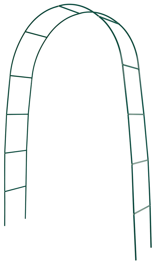 Arco da Giardino in Acciaio 37x130xh240 cm per Rampicanti Rama Verde sconto