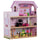 Casa delle Bambole per Bambini a 3 Piani con Ascensore Rosa 60x30x71.5 cm