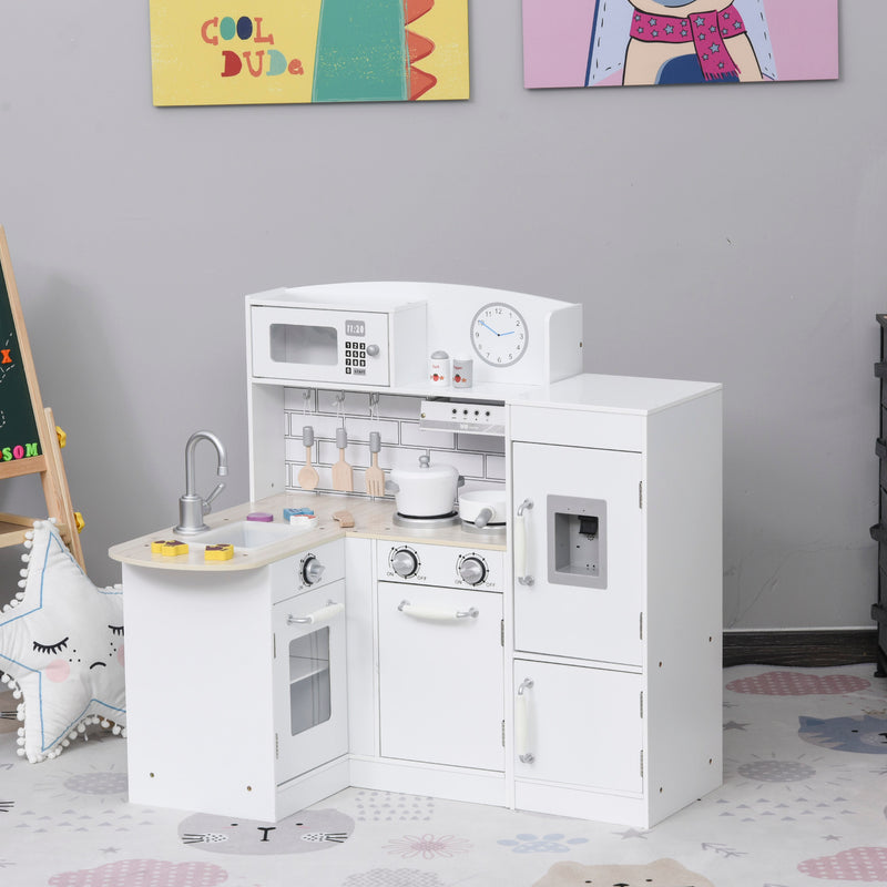 Cucina Giocattolo per Bambini 86x64x84,5 cm con Accessori in Legno Bianca –  acquista su Giordano Shop