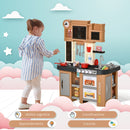 Cucina Giocattolo per Bambini 63x35x84 cm con 58 Accessori Grigio e Marrone-7