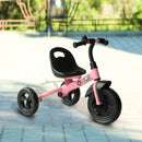 Triciclo per Bambini in Metallo con Campanello e Parafango Rosa -2