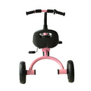 Triciclo per Bambini in Metallo con Campanello e Parafango Rosa -6