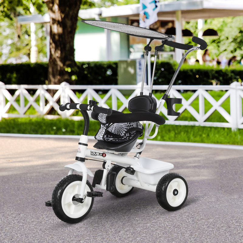 Triciclo per Bambini Maniglione Parasole Barra di Protezione in Metallo Deluxe -2
