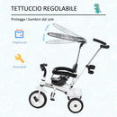 Triciclo per Bambini Maniglione Parasole Barra di Protezione in Metallo Deluxe -5