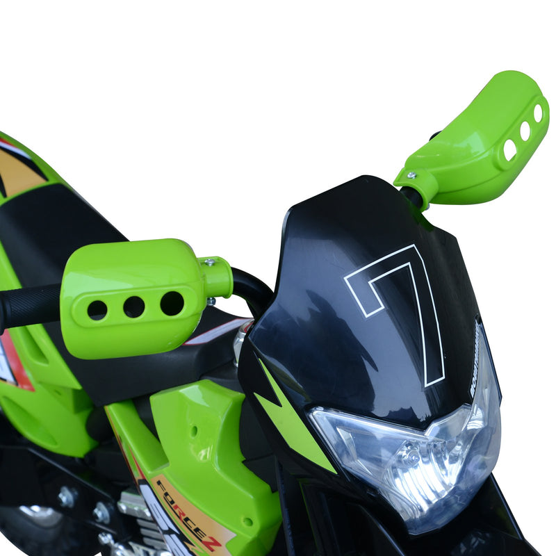 Moto Cross Elettrica per Bambini 6V ForceZ Verde -8
