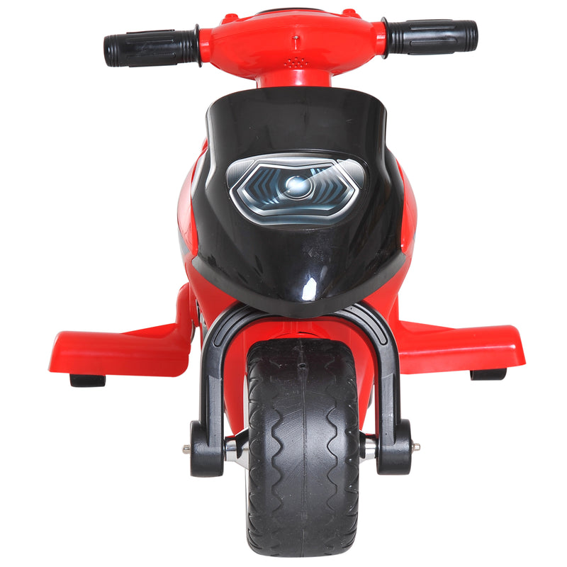 Moto Cavalcabile per Bambini con Luci e Musica Rosso -4