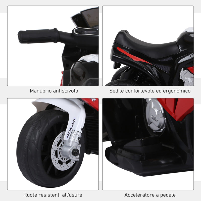 Moto Elettrica per Bambini 6V Rossa – acquista su Giordano Shop