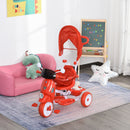 Triciclo Passeggino con Seggiolino Reversibile per Bambini   Rosso-2