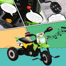 Triciclo a Pedali per Bambini a Forma di Moto Verde-5