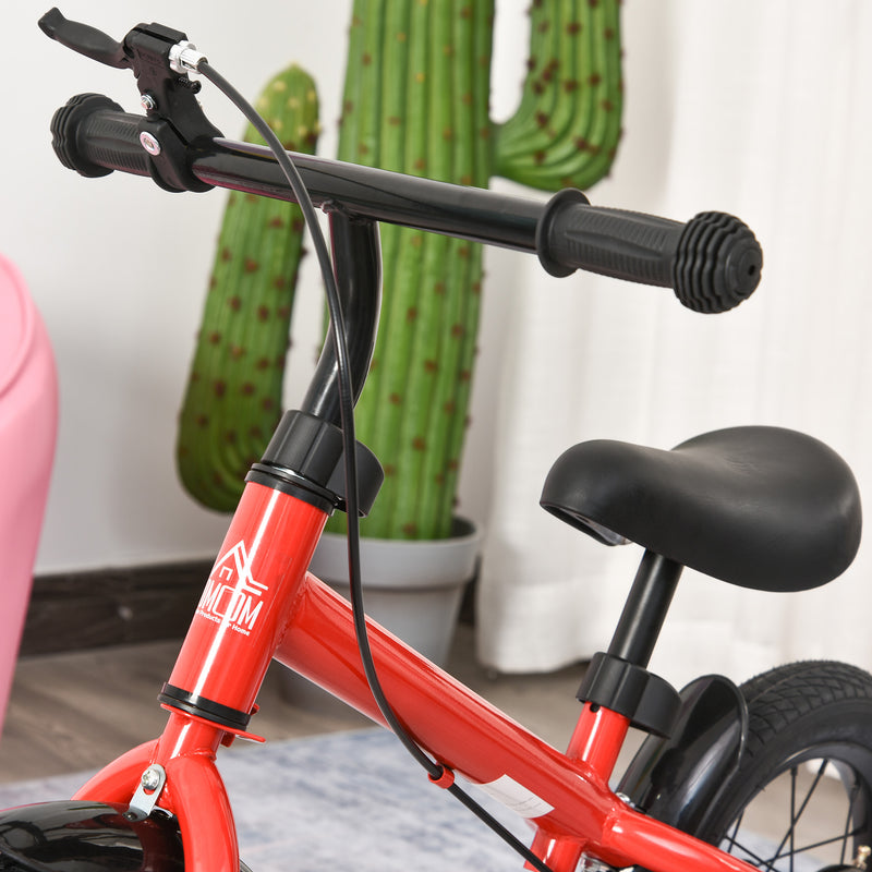 Bicicletta Pedagogica per Bambini 10" Senza Pedali   Rossa-5
