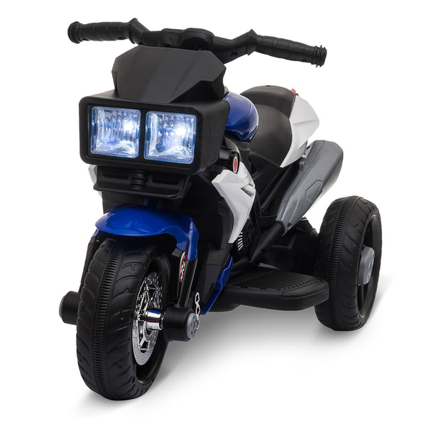 sconto Moto Elettrica per Bambini 6V 3 Ruote Nera e Blu