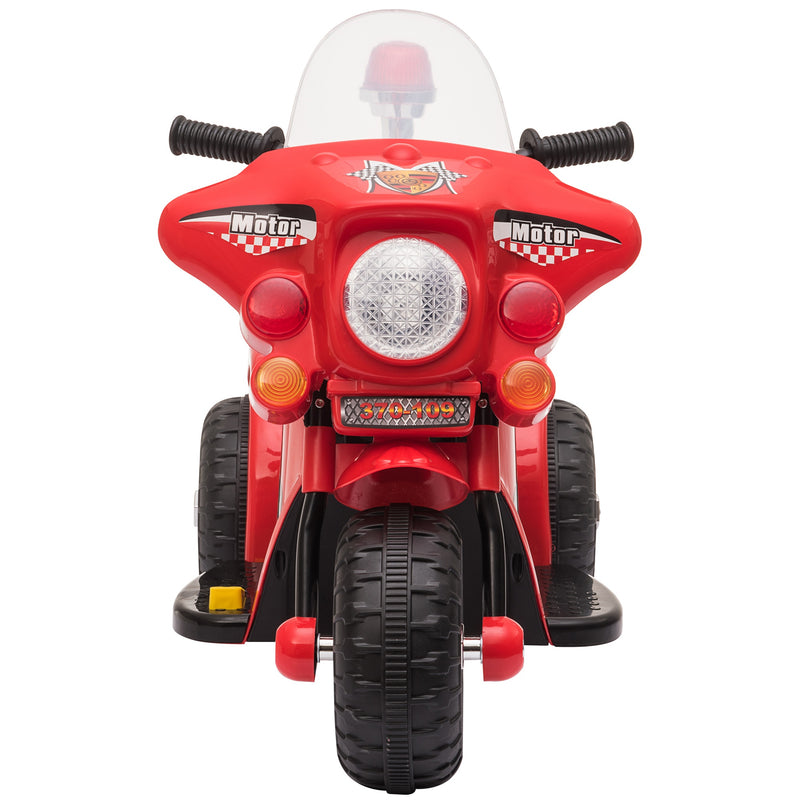 Moto Elettrica Police per Bambini 6V   Rossa-4