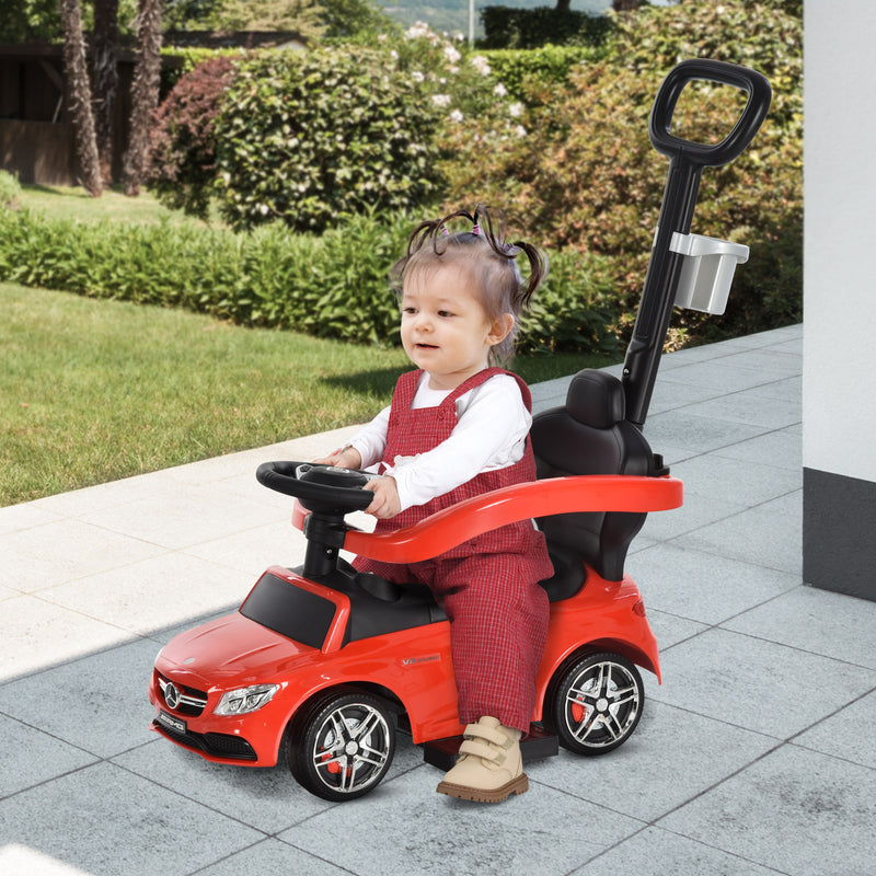 Auto Macchina Cavalcabile per Bambini con Licenza Mercedes AMG Rossa-2