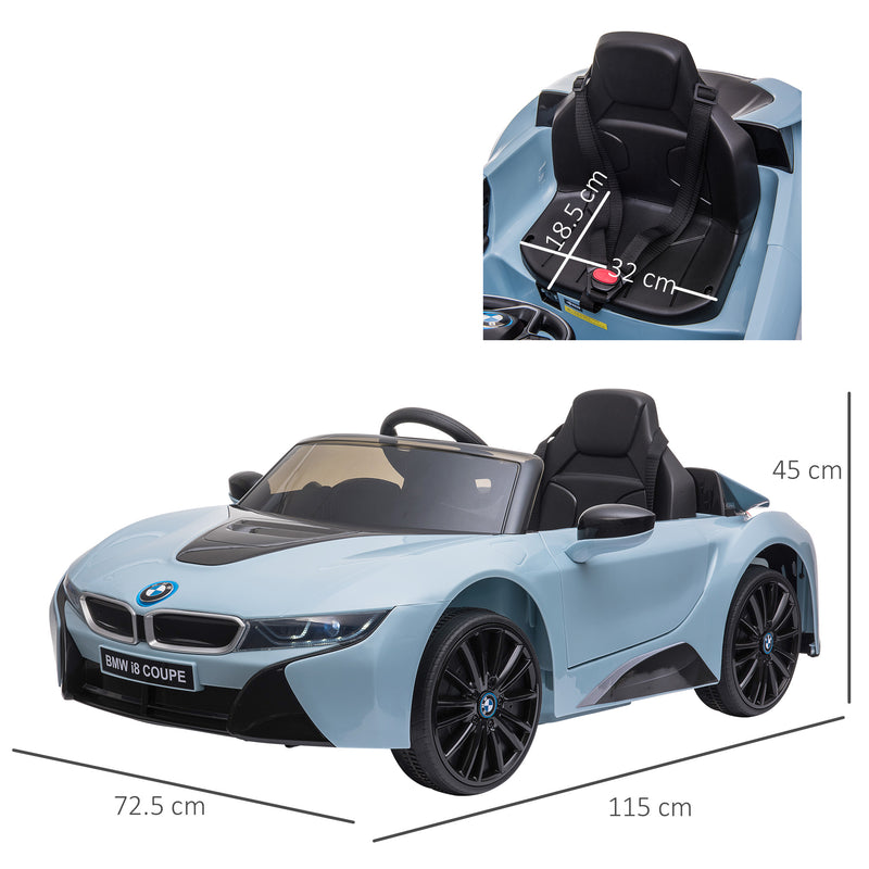 Macchina Elettrica per Bambini 6V BMW I8 Coupè Blu-2